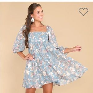 Red Dress Boutique Stunning Favorite Blue Floral Print